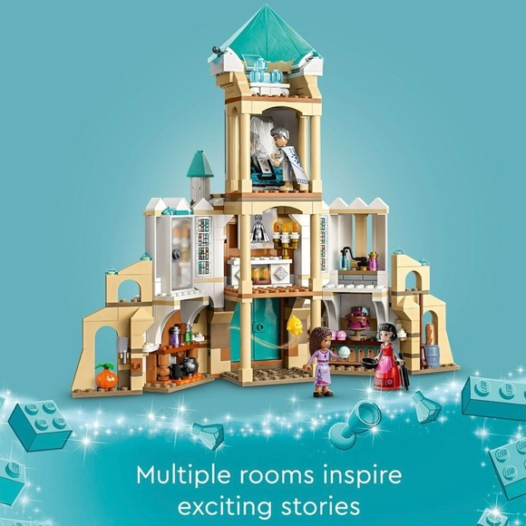 LEGO Disney Wish Castle Building Set - Blue and Tan - Picture 6 of 10